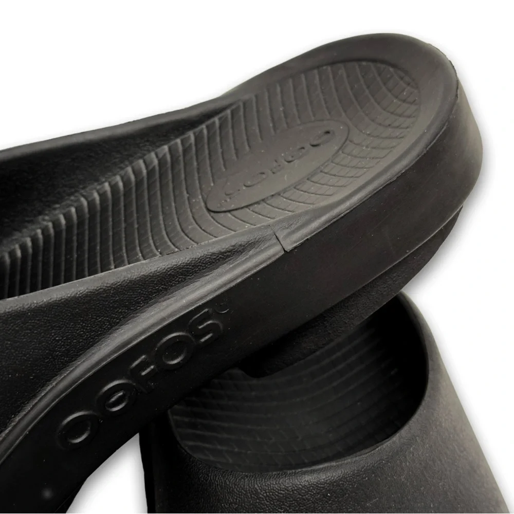 Oofos Men’s Black Sandals size 11. EU 44 - Picture 3 of 4